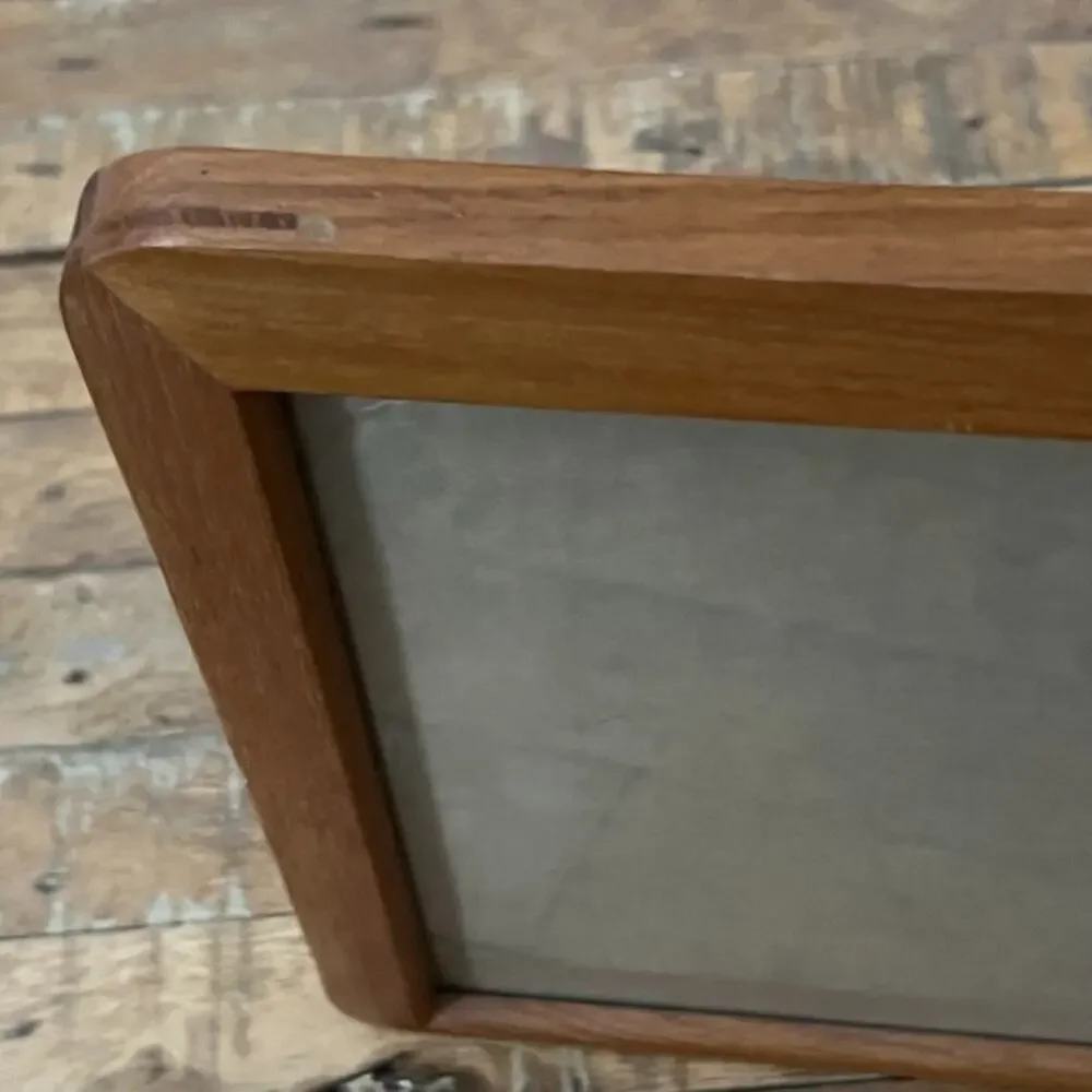 Contemporary Quality Wood Frame For 7.5x10 Pecan Color Made in Thailand